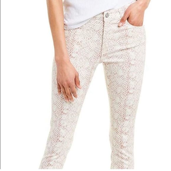 AG Adriano Goldschmied Prima Ankle Jeans Skinny Python Snake Print Size 28 $198 - Picture 2 of 15